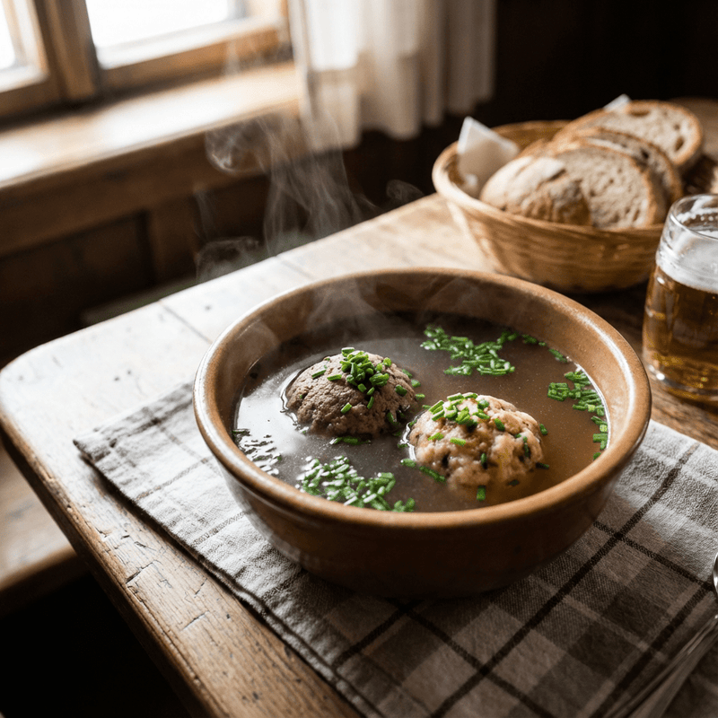 Knödelsuppe wie im Wirtshaus: Leberknödelsuppe & Kaspressknödelsuppe - kumitzborgo.shop