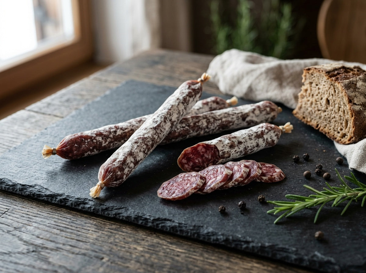 Salami Snack klassik – 100 g | Luftgetrocknete Mini-Salami mit Edelschimmel | Perfekt für unterwegs