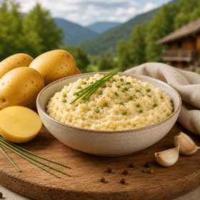 Erdäpfelkas 250g – Cremiger Kartoffelaufstrich nach Hausrezept - kumitzborgo.shop