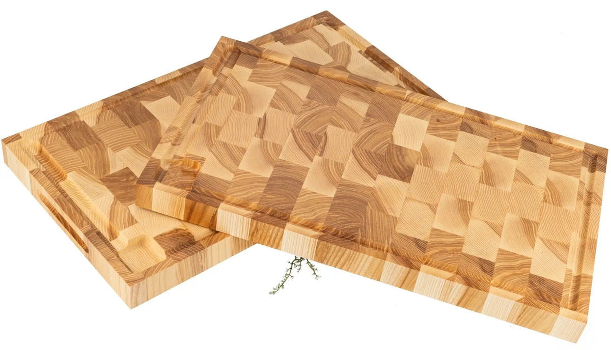 Hackblock Stirnholz Esche 54×30×4 cm – beidseitig mit Saftrille - kumitzborgo.shop