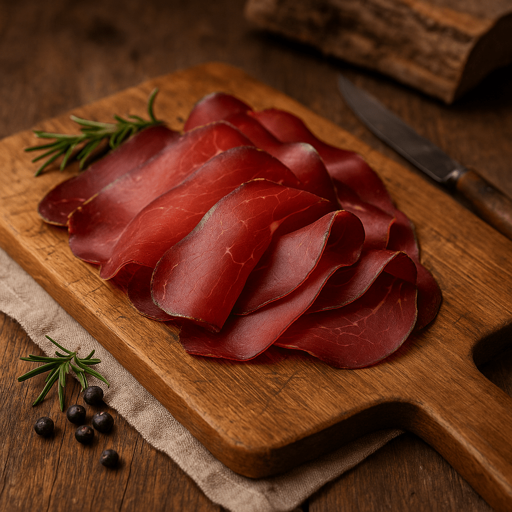 Hirschrohschinken – 100g geschnitten | Buchenholzgeräuchert & luftgetrocknet - kumitzborgo.shop