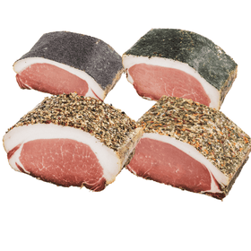 Karreespeck veredelt – 350 g | Geräuchert & luftgetrocknet | 4 Varianten - kumitzborgo.shop