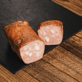 Käseleberkäse – ca. 500 g | Rauchofen - Leberkäse mit Käse | Backfertig & herzhaft genießen - kumitzborgo.shop