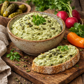 Kürbiskernaufstrich 250g – Steirischer Aufstrich mit Kürbiskernöl - kumitzborgo.shop
