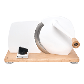 Premium Hand - Allesschneider aus Edelstahl | Hochwertige Holzplatte | Präzises Schneiden - kumitzborgo.shop