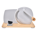 Premium Hand - Allesschneider aus Edelstahl | Hochwertige Holzplatte | Präzises Schneiden - kumitzborgo.shop