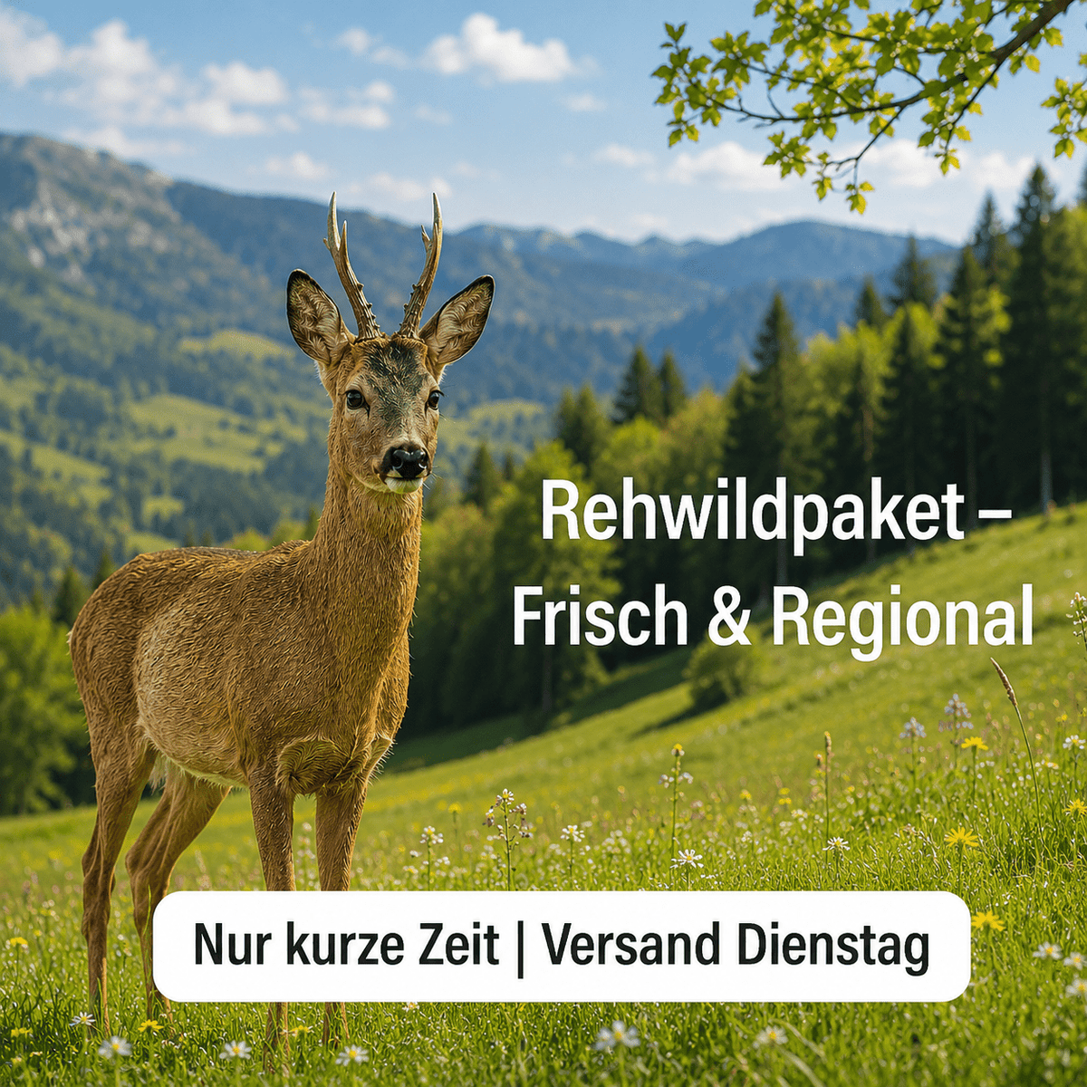 Rehfleischpaket 3kg – zart, fein & aus freier Wildbahn 3kg - kumitzborgo.shop