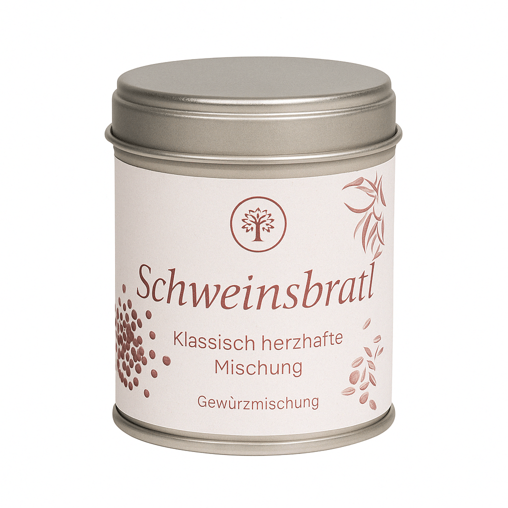 Schweinsbratl Gewürz – Klassisch herzhafte Mischung | 115 g | Für Braten, Krustenbraten & Ofengerichte - kumitzborgo.shop